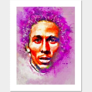 Watercolor Marley Face Posters and Art